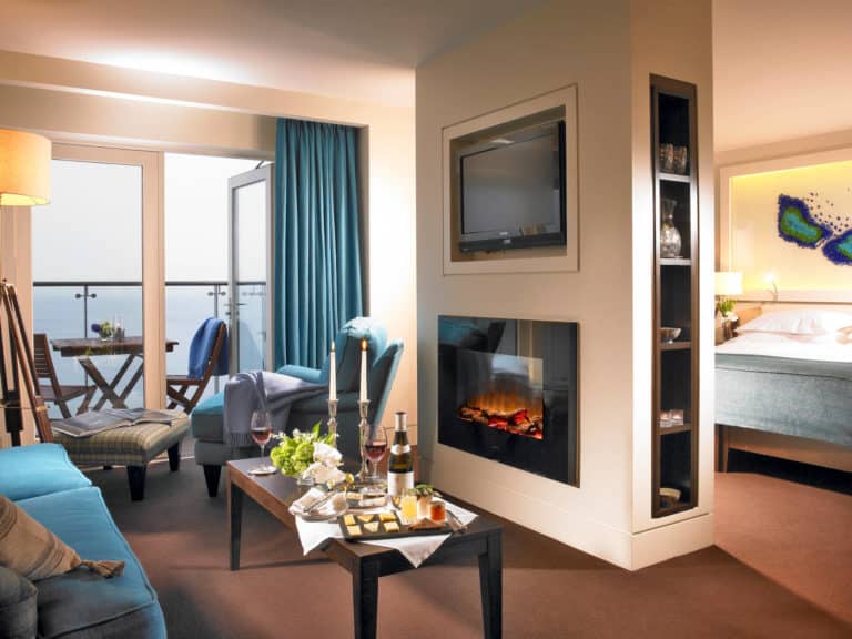 Cliff House Hotel bedrooms with a view renovations completed by Dublin based Douglas Wallace Architects
