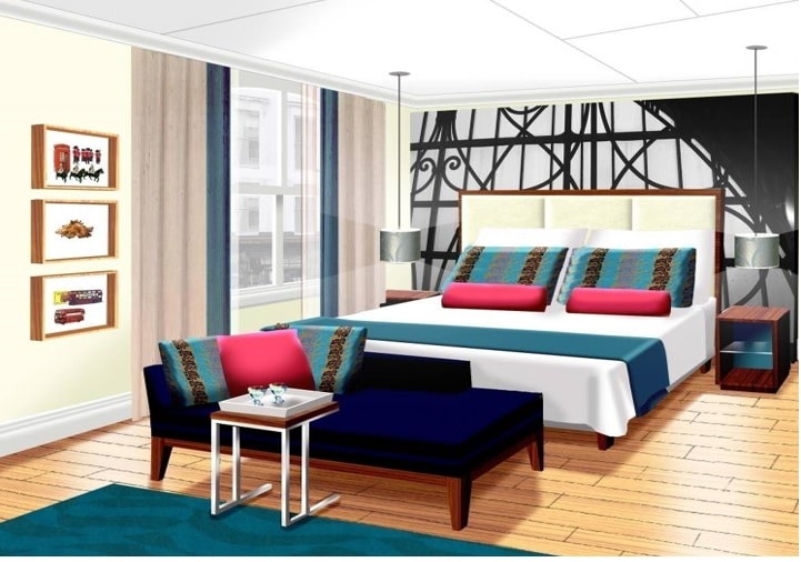 Hotel Indigo Design Douglas Wallace bedroom concept