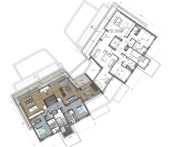 Killiney Apartments designed by Douglas Wallace floor plan