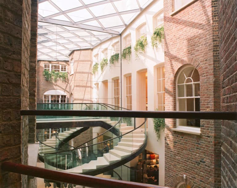 The Atrium in Asprey Department Store London Designed by Douglas Wallace Architects